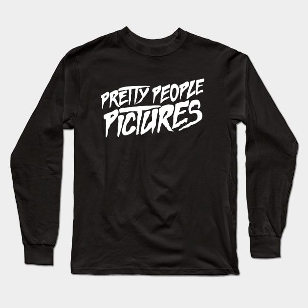 White Logo Long Sleeve T-Shirt by prettypeoplepictures